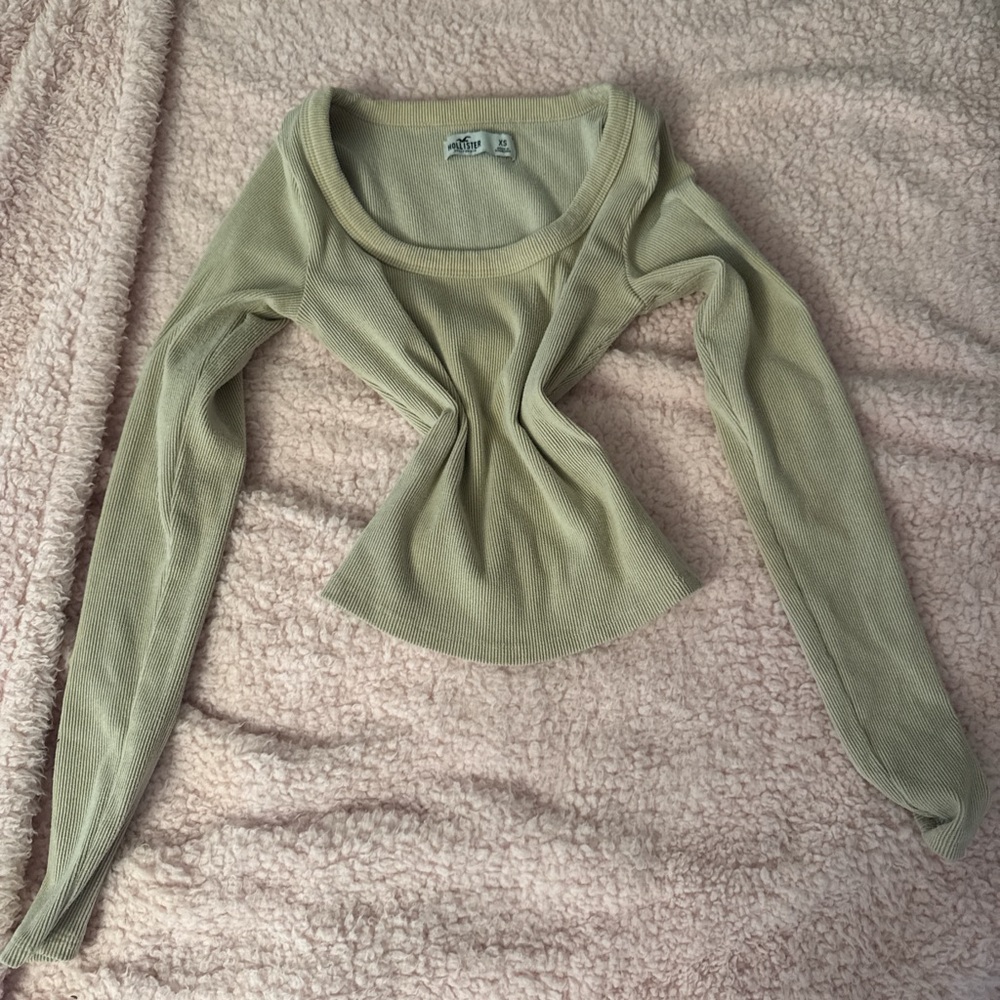 Women's Cream Long Sleeve Top